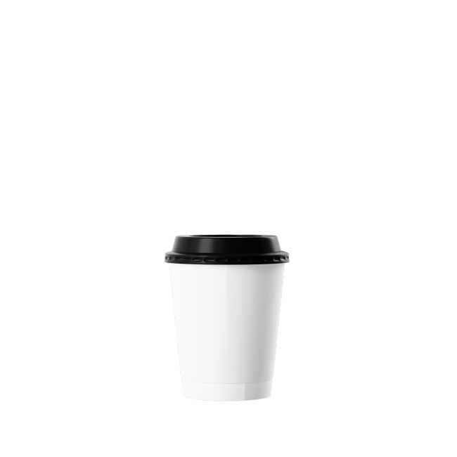 Custom 8oz Disposable Coffee Cups with Lids