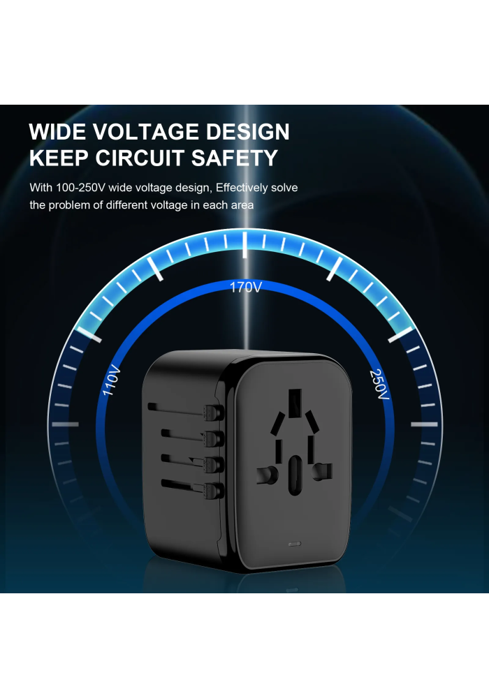 Universal Travel Adapter – 212 Fast Charge Edition