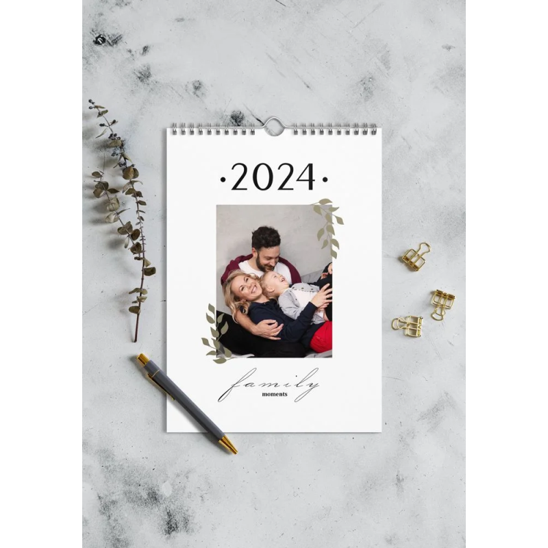 A4 Vertical Wall Calendar with Custom Printing