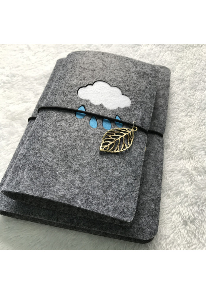 Customizable Felt A5 Notebook