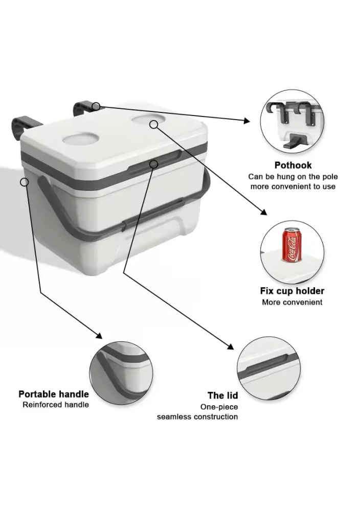 6L Capacity PU Material Insulated Cooler Box