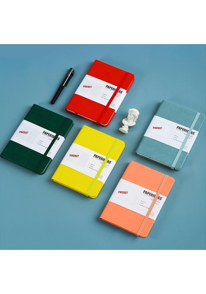Colorful PU Cover Lined Notebook (A5)