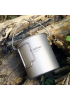 Outdoor Pure Titanium Multi-Purpose Folding Cup (with Storage Bag)