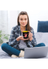 Color Changing Ceramic Mug with Spoon
