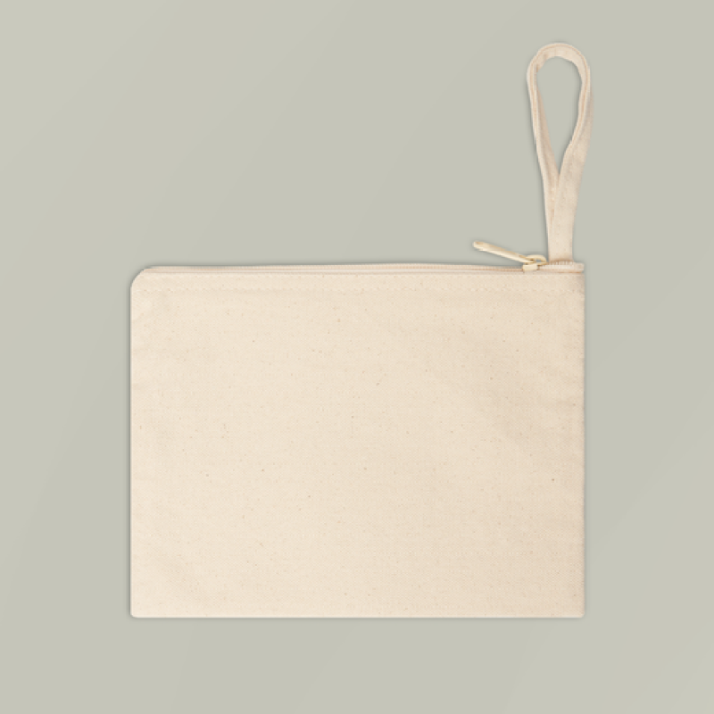 Portable Cotton Zipper Pencil Pouch