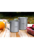 Outdoor Pure Titanium Multi-Purpose Folding Cup (with Storage Bag)