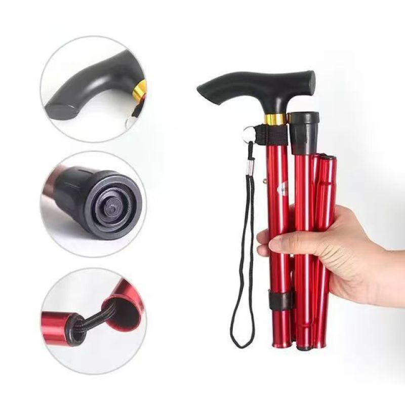 Multi-Functional Foldable Aluminum Alloy Walking Stick