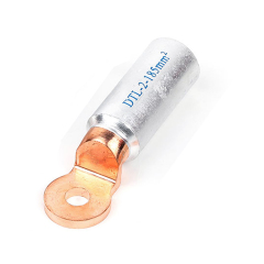 DTL-2 Type 185 mm2 bootlace copper tube stamping terminal cable lugs DTL-2 Type 185 mm2 bootlace copper tube stamping terminal cable lugs