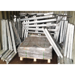 Channel Galvanized Steel Electric Pole Cross Arms For Overhead Power Line