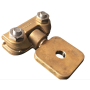 Low Piece Brass Wire Bracket Clamp Components For Trolley Line