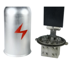 Aluminiumlegierung 6-Wege-48-Faser IP65 OPGW ADSS Pole Installiertes Glasfaserkabel-Kasten-Kuppelgelenk
