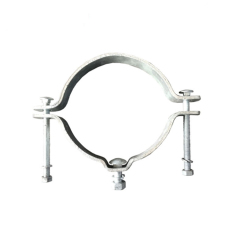 Hot Sale Customized Cable Carbon Steel Galvanized Pipe Clamp For Pole Accessories