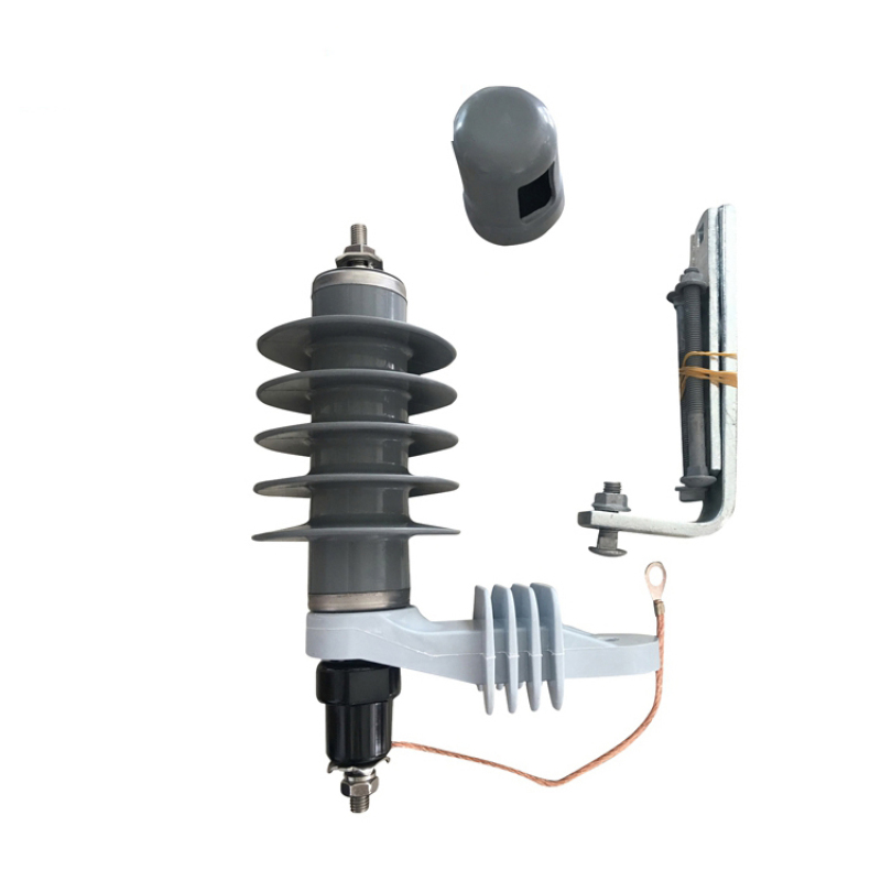12kv Outdoor Electrical Equipment composite polymer Metal Oxide Lightning Surge Arrester