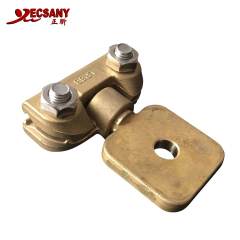 Trolley Line Low Piece Brass Wire Bracket Clamp