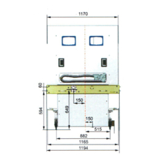 40.5KV High Voltage Indoor Vacuum Circuit Breaker For Electrical