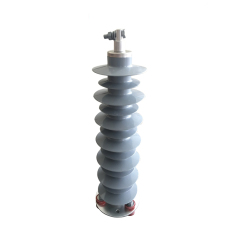 48KV Polymeric Metal oxide Station Surge Arrester Without Gaps For Distribution Line
