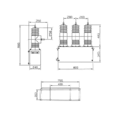 Permanent Magnet High Voltage Vacuum Auto Control Circuit Breaker