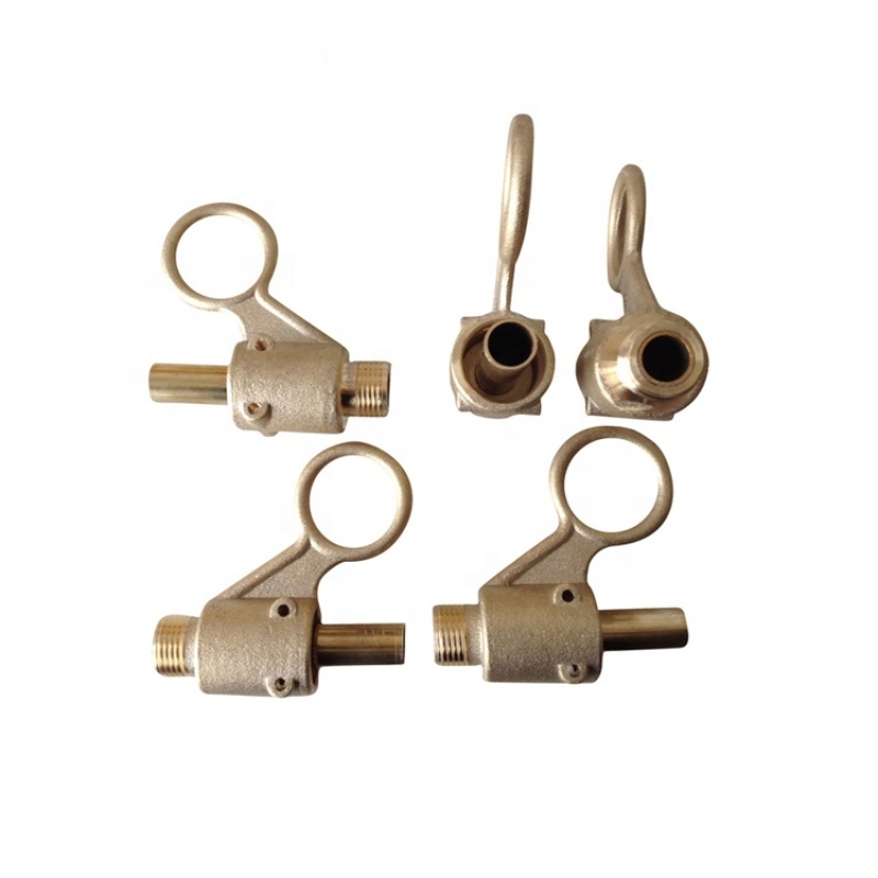 CNC Brass Milling Machined Brass Hinge Swivel Pins Components For Cutout