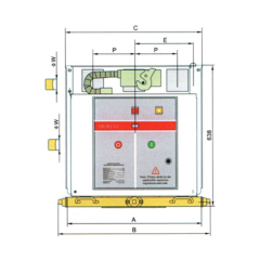 12KV High Voltage Indoor Vacuum Circuit Breaker In Mining Enterprises