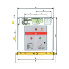 12KV High Voltage Indoor Vacuum Circuit Breaker In Mining Enterprises