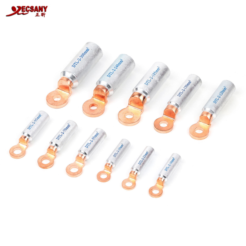 DTL-2 Type 400mm2 Round Copper Stamping Cable Terminal Lugs For Power Cable