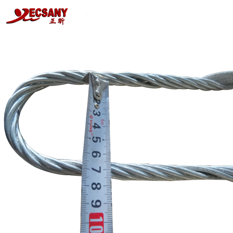 High Quality Galvanised Steel Proformed Pole Top Make off Grip Wire Dead End