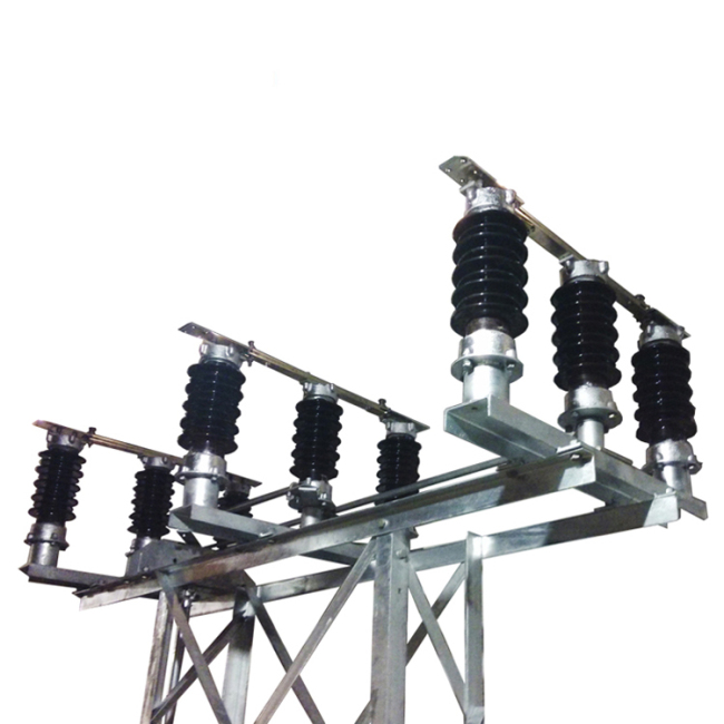 High Quality 36KV 1250A Porcelain Rotating Center Isolator with mounting structure