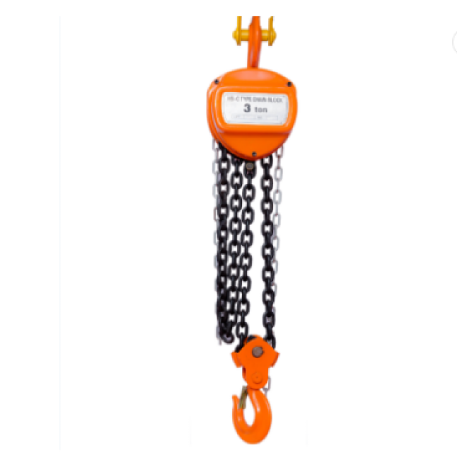 construction lift pulley manual 3ton chain block HSC type chain hoist