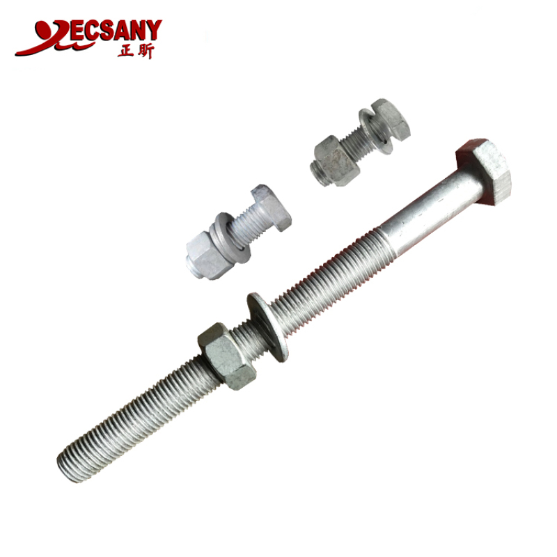 Galvanized Steel Carriage Hex Splice Post Bolt Nut With Recess Nut