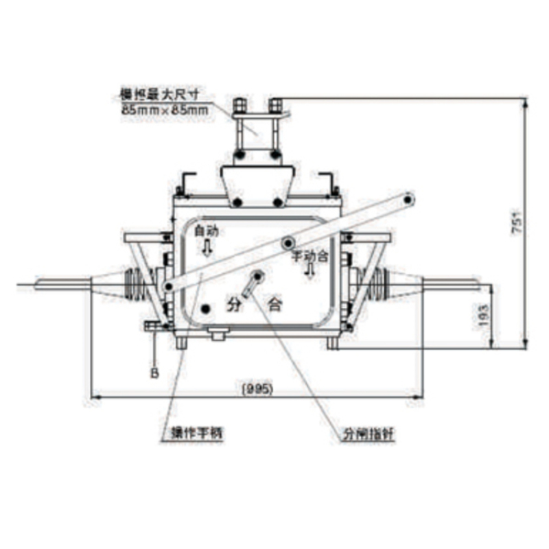 High Voltage 12KV Three Phase SF6 Gas Insulated Load Break Switch