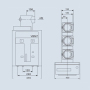 Side-Mounted Type 12KV High Voltage Vacuum Circuit Breaker In Ring Network Power Supply System