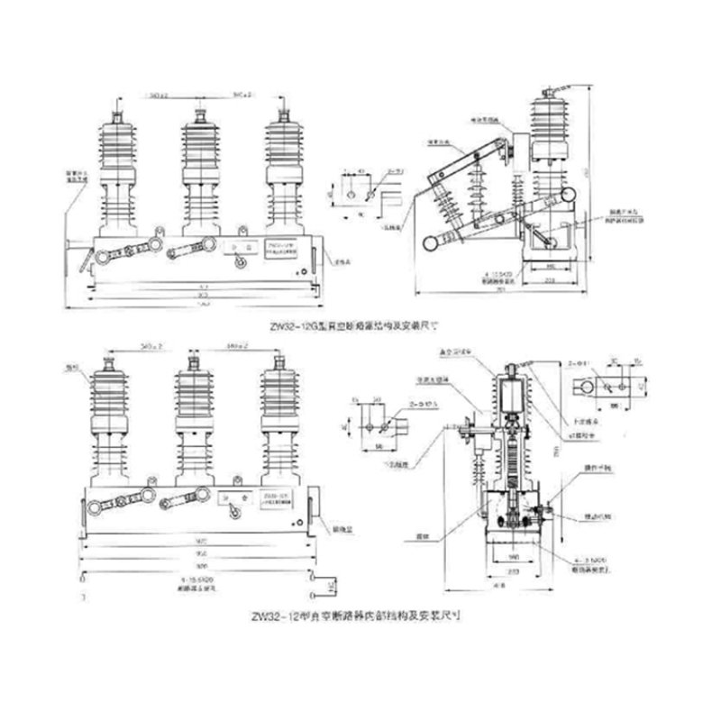 China High Voltage Vacuum Outdoor automatic ac 3 phase Circuit Breaker With Ice Protection