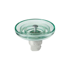 Anti Pollution High Voltage Toughened Glass Insulator For Transmission Line