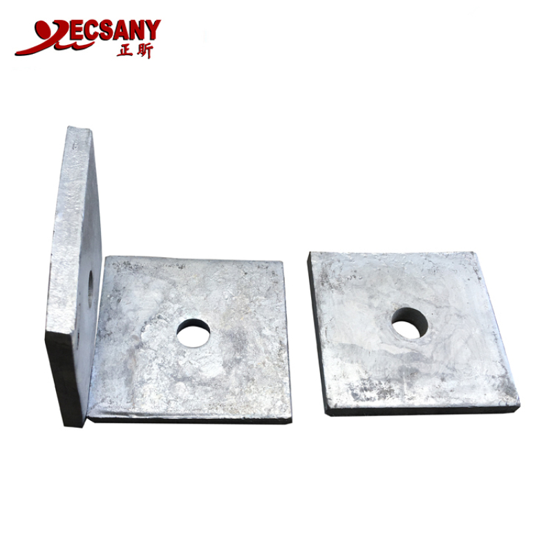 Custom high quality carbon steel spacer square plate washer