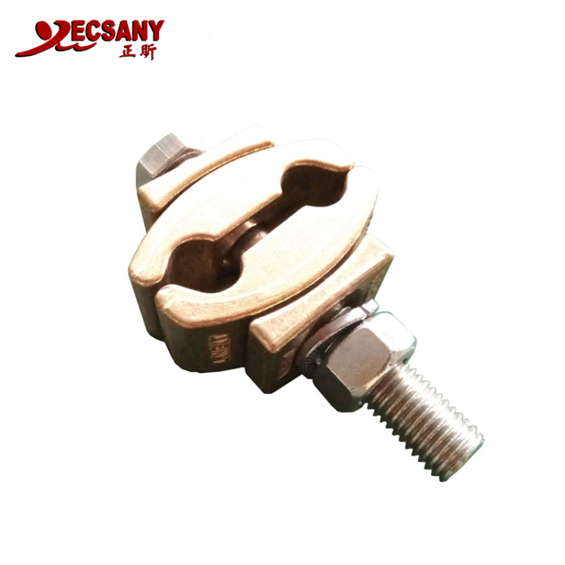 Low Piece Brass Wire Bracket Clamp Components For Trolley Line