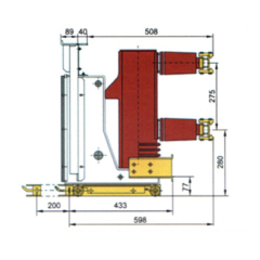 Electrical 12kv High Voltage Indoor Vacuum Circuit Breaker