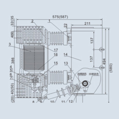 Indoor 3 Phase High Voltage Vacuum Circuit Breaker In Power Plant