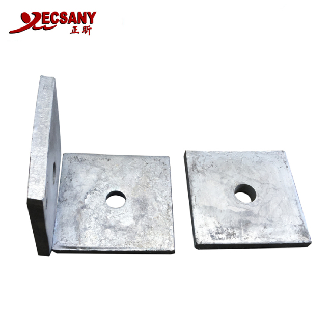 Carbon steel High quality square washers for pole mounting
