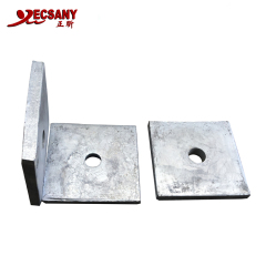 Carbon steel High quality square washers for pole mounting Carbon steel High quality square washers for pole mounting