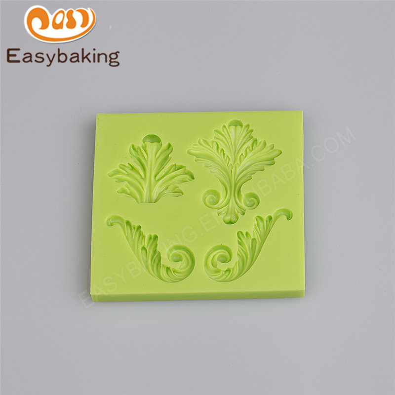 Food grade and eco-friendly baroque artist silicone fondant molds cake baking tools