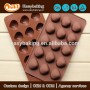 Hot sale creative shells silicone chocolate mould 3d cupcake mold