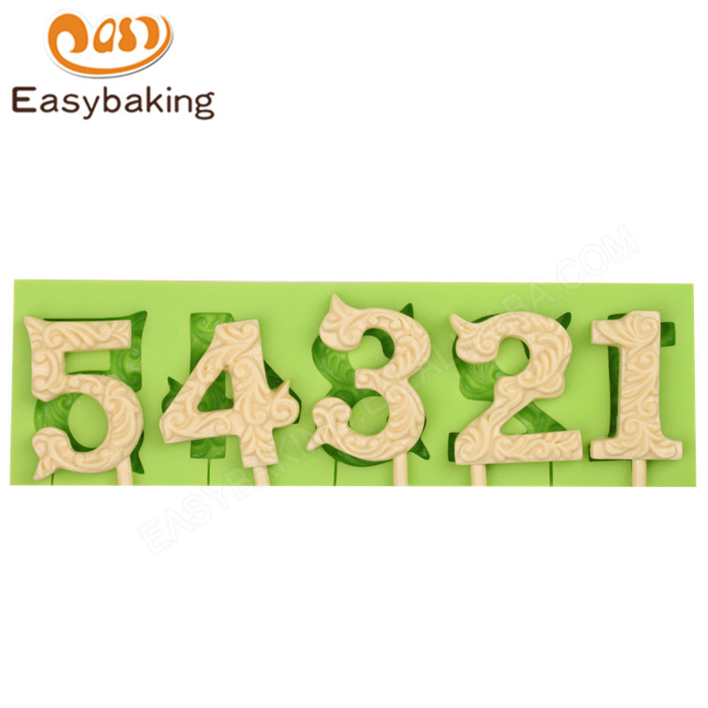 Number  BakeWare Fondant Mold 3d Silicone Mould