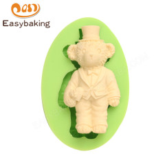 Медведь поделки ручной работы 3D силиконовая форма для мыла помадка