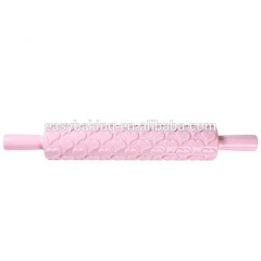 Different shaped imprint bakeware pastry tools plastic embossed rolling pin