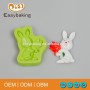 Venta al por mayor, productos promocionales, moldes para hornear de silicona de diferentes formas con forma de conejo