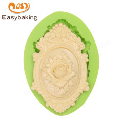 Motif d'anneau classique bricolage cuisson biscuit moule 3D liquide silicone moule fondant gâteau chocolat moule