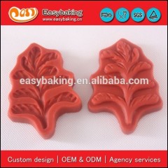 Herramientas de decoración de pasteles Fondant hoja flor sugarcraft veiner molde de silicona