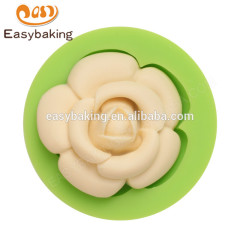 Moldes baratos del silicón de la decoración de la torta del silicón de la forma de la flor de la buena calidad