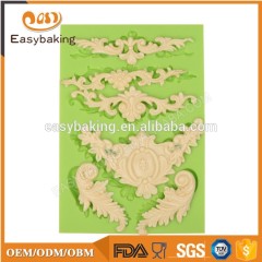 Heißer verkauf Flourish Swirl Mittelstück kuchenform silikon kuchenform silikon kuchen dekoration form