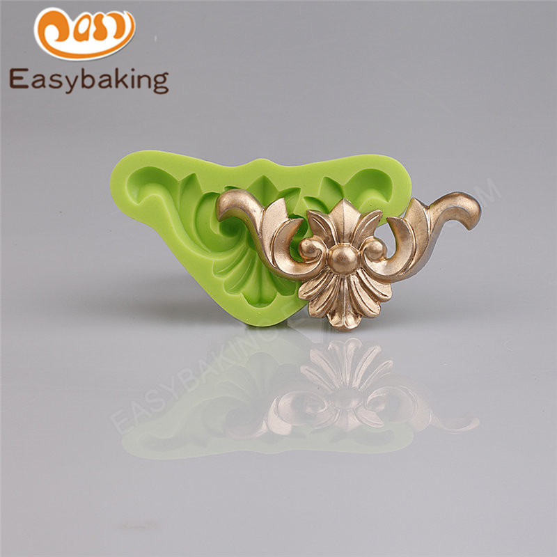 Best selling scroll silicone cake decorating molds fondant cake tools